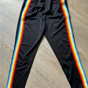Rainbow Striped Joggers Women’s size M